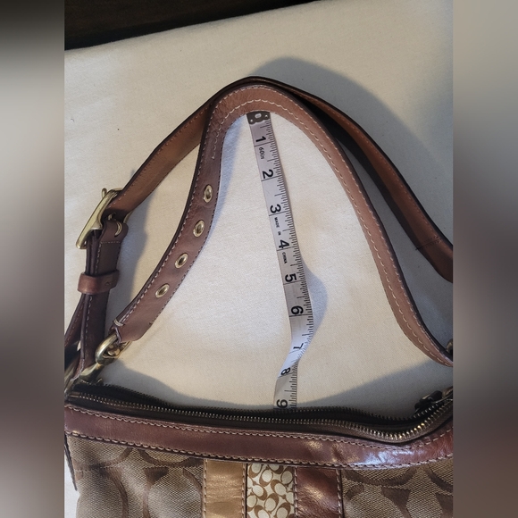 Coach Brown and Tan Crossbody Bag - Picture 12 of 14